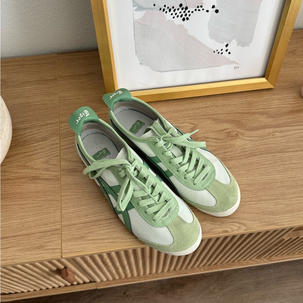 Onitsuka Tiger Women's Light Green Sneakers